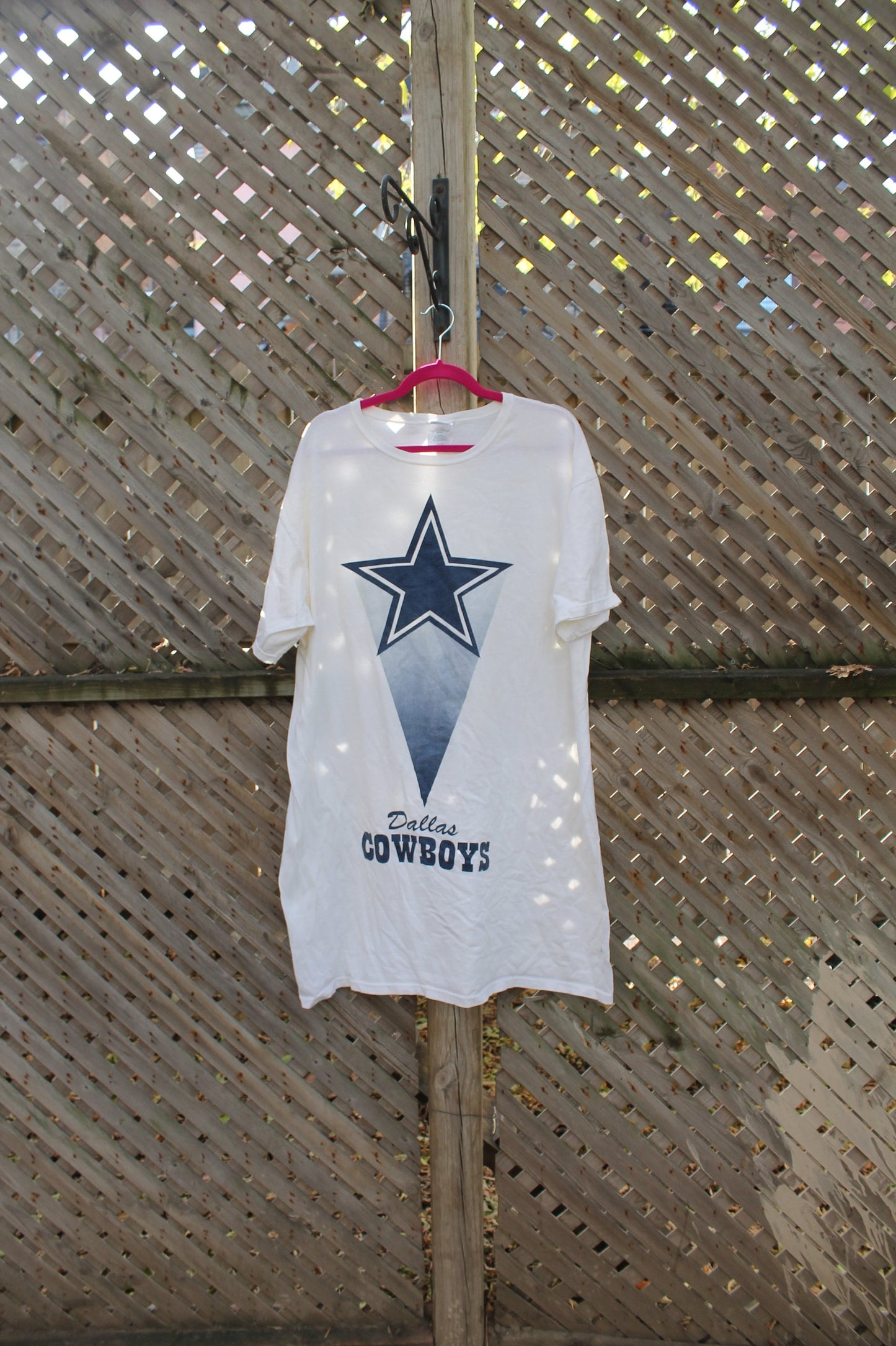 Vintage 1990s Dallas Cowboys NFL Graphic Pajama T Shirt / American Football / Nightgown , Nightshirt / Sportswear / 90s / Streetwear