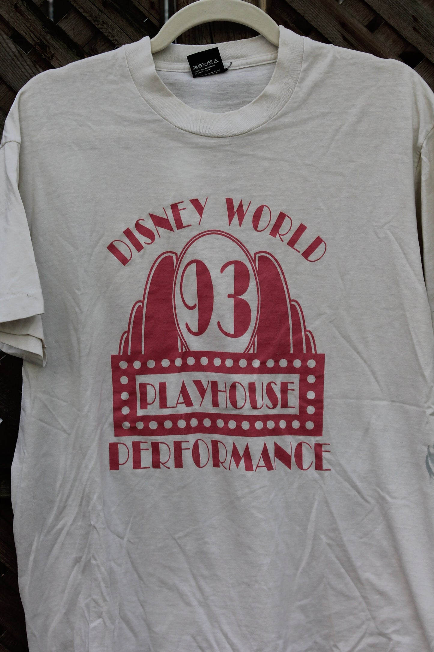 Vintage 1993 Walt Disney World Playhouse Performance Graphic t Shirt / Single Stitch / Streetwear / Made In USA