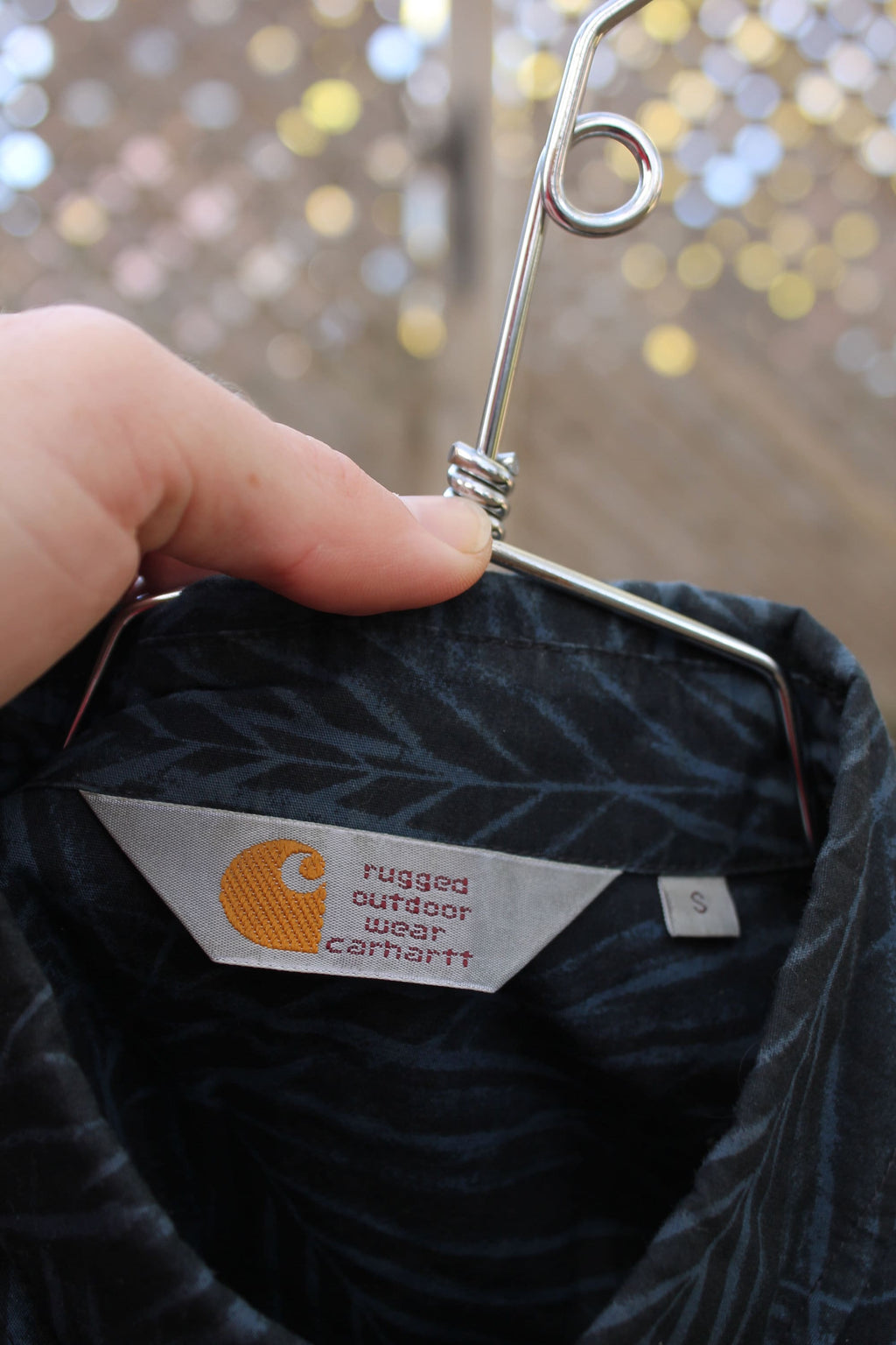 Vintage 1980s Carhartt Rugged Outdoor Wear Button Up Shirt