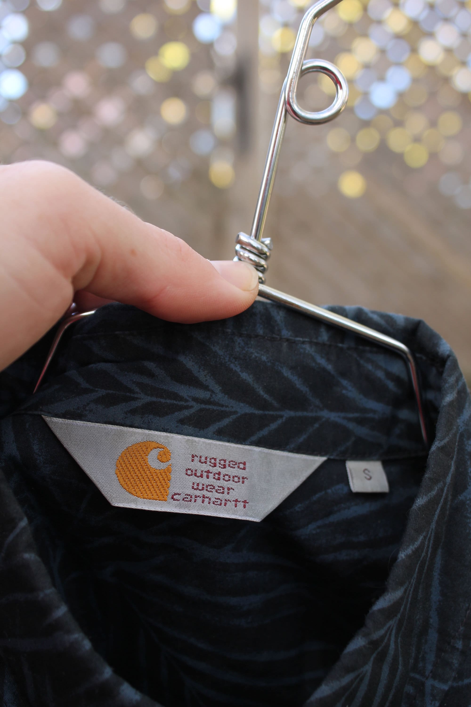 Vintage 1980s Carhartt Rugged Outdoor Wear Button Up Shirt