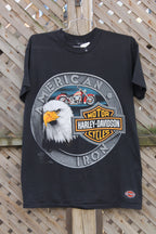 Vintage 1980 Harley Davidson Motorcycles American Iron T Shirt