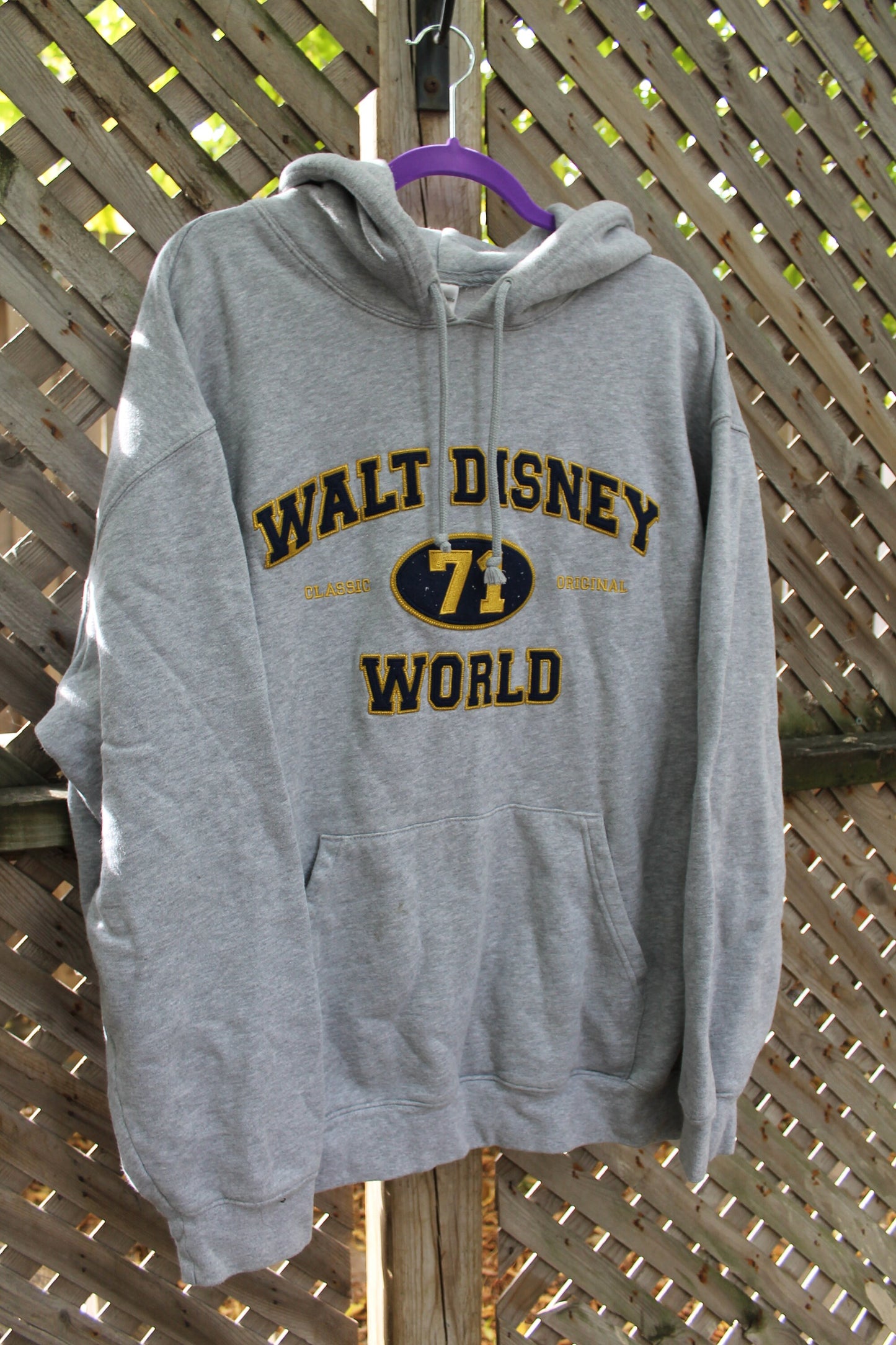 Vintage 1990s Walt Disney World Embroidered Hoodie / Mickey Mouse / Minnie Mouse / Walt Disney World / Embroidered Hoodie / 80s / 90s