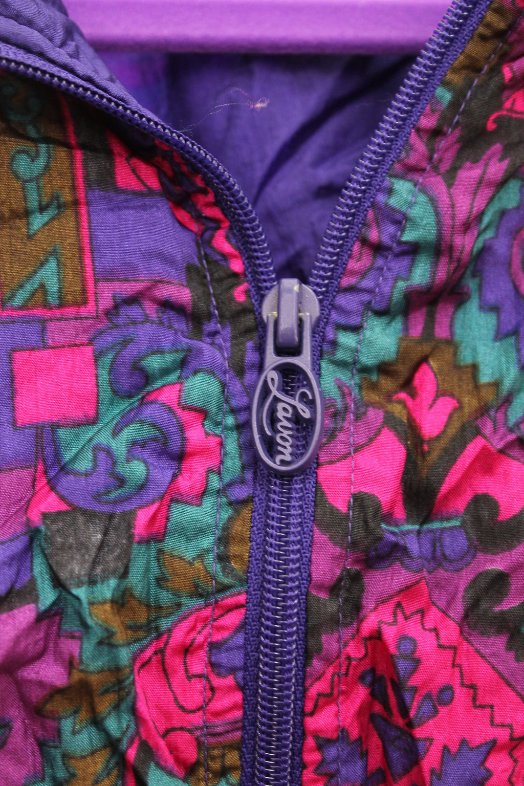 Vintage 1990s Lavon All Over Print Windbreaker