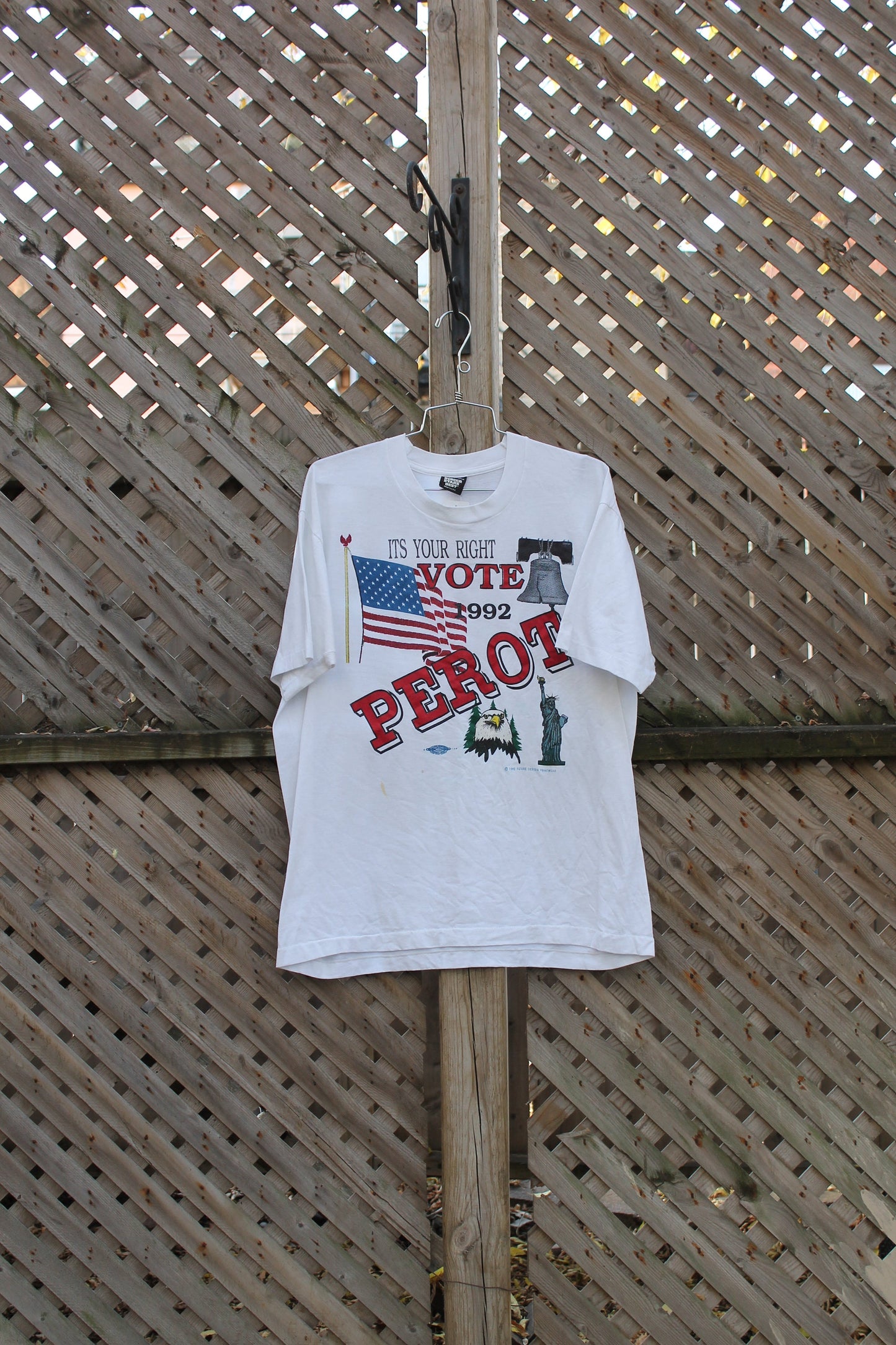 Vintage 1992 Its Your Right To Vote Graphic T Shirt