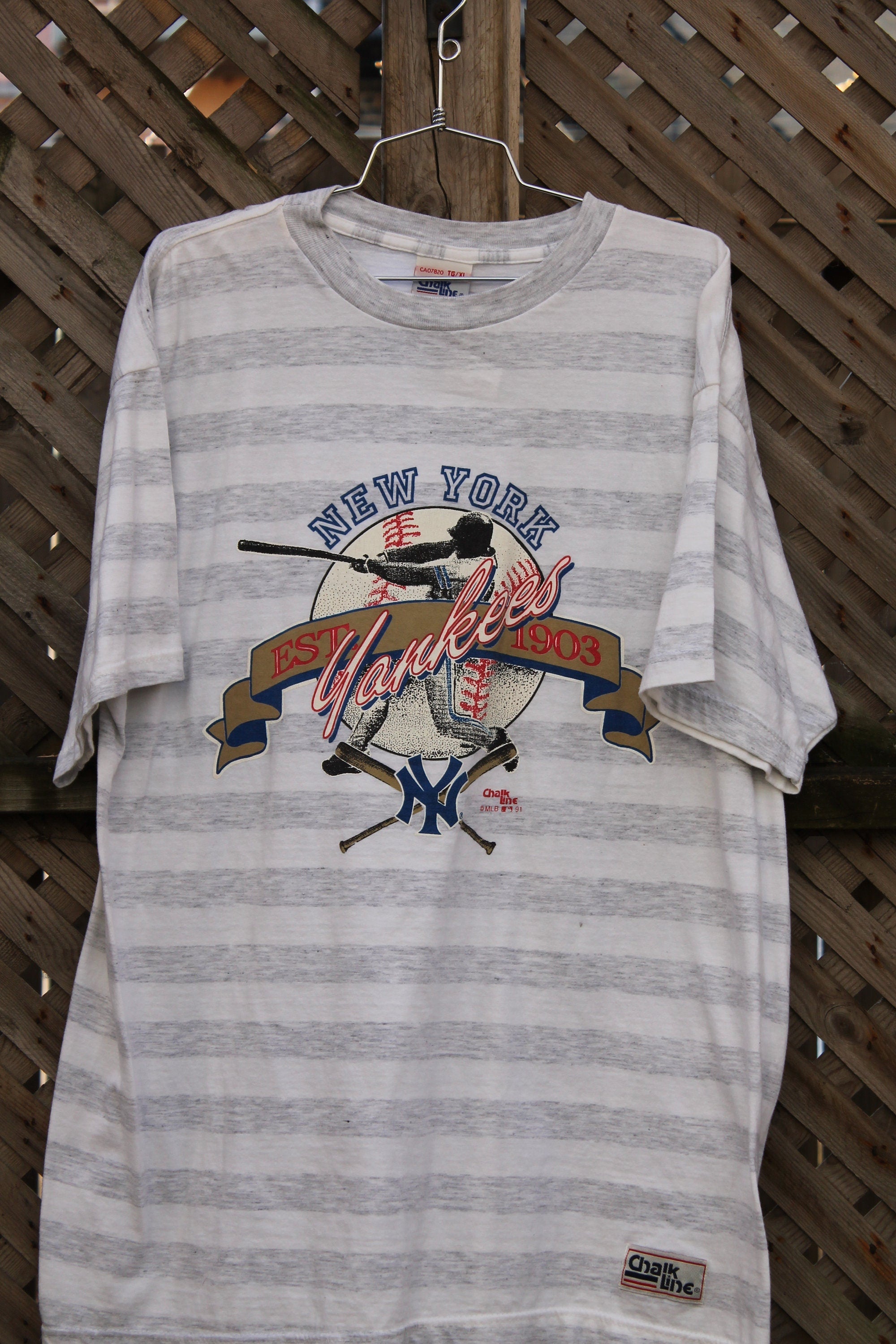 Vintage 1991 New York Yankees MLB Baseball Graphic T Shirt