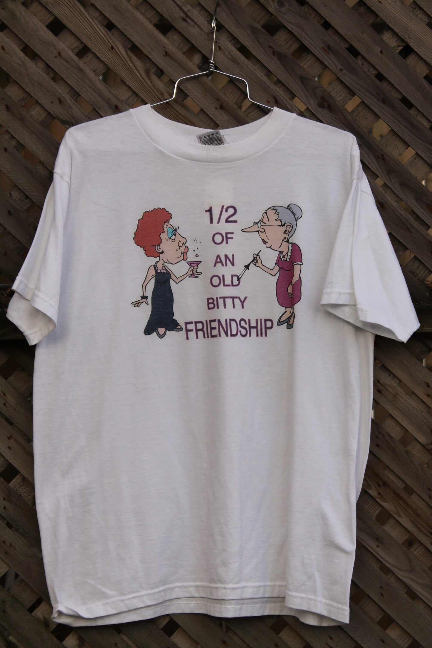 Vintage 1990s Old Bitty Friendship Best Friends T-Shirt