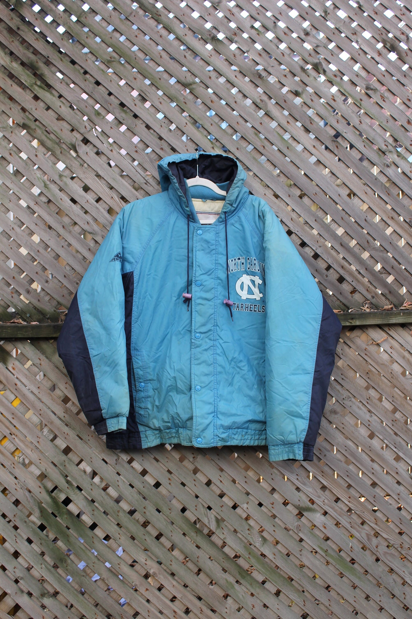 Vintage 1990s University Of North Carolina Tar Heels Puffer Jacket