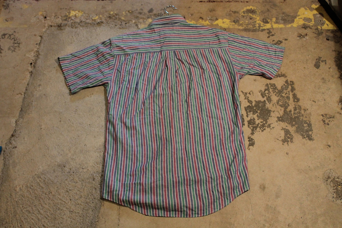 Vintage 1990s LL Bean Button Up Striped Shirt / L.L Bean / Striped T-Shirt / 80s 90s Pattern / Made In USA