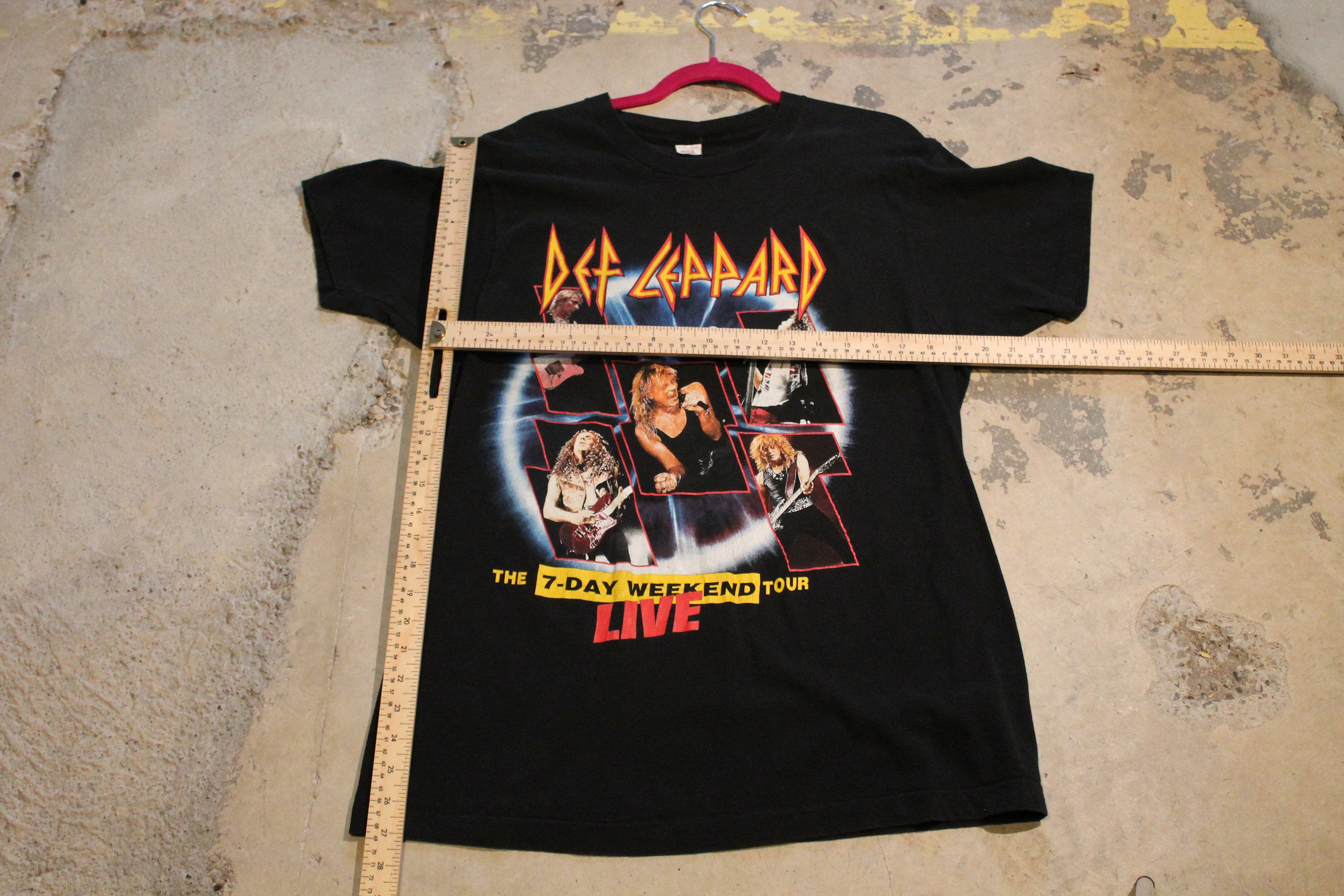 Vintage 1992 Def Leppard The 7-Day Weekend Tour Band Tee