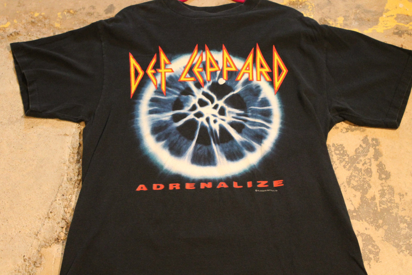 Vintage 1993 Def Leppard Adrenalize Album Promo The 7-Day Weekend Tour T Shirt / 90s Concert / Tour Graphic