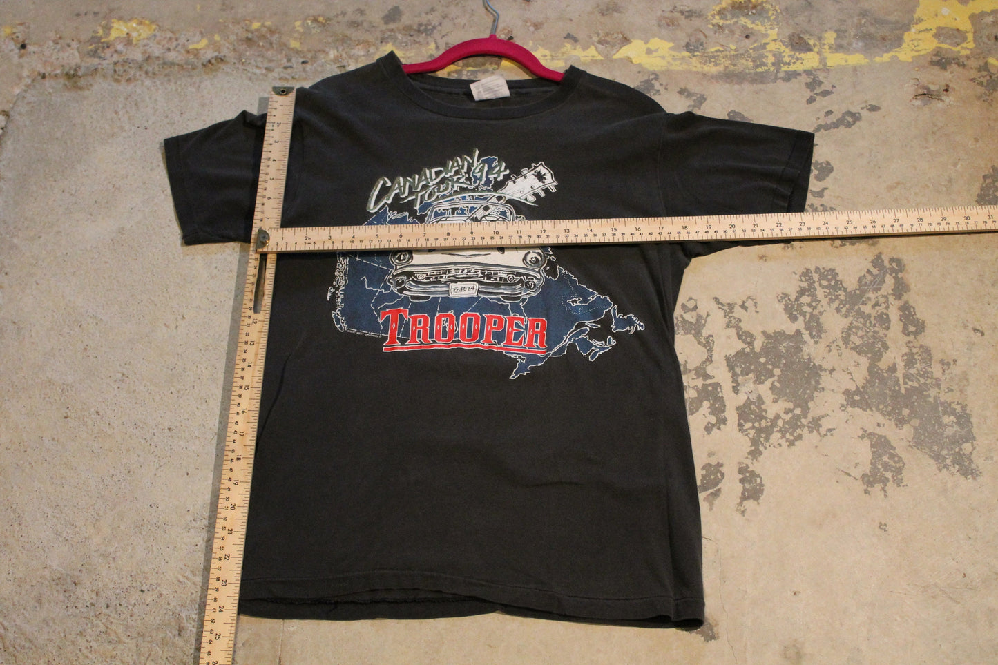 Vintage 1994 Trooper Canadian Tour Graphic T Shirt / Canada Map Graphic / Ten Album Promo / Made In USA / Single Stitch