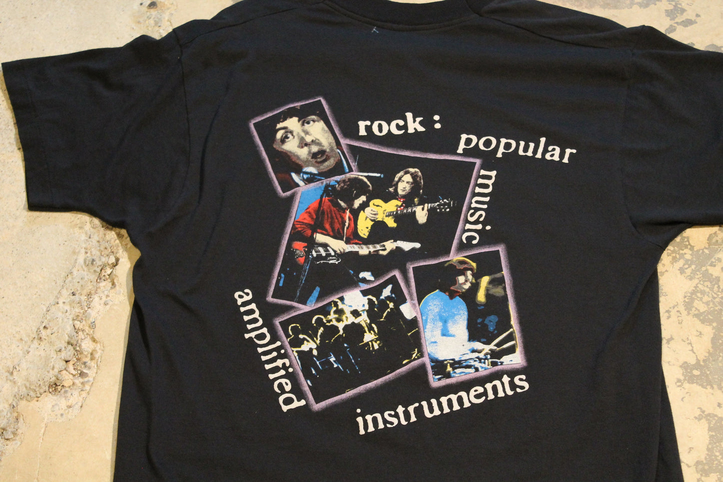 Vintage 1980s The Beatles Rock Music Promo Graphic T Shirt / Backstage Pass / Made In Canada / Single Stitch / Beatles Tee