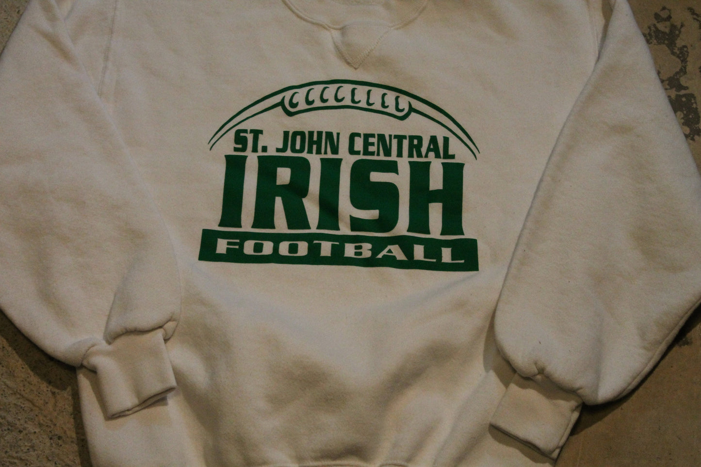 Vintage 1990s St John Central Irish Football Russell Athletics Crewneck Sweater  / 90s Crewneck / American Sportswear / Made In USA / BS1.4