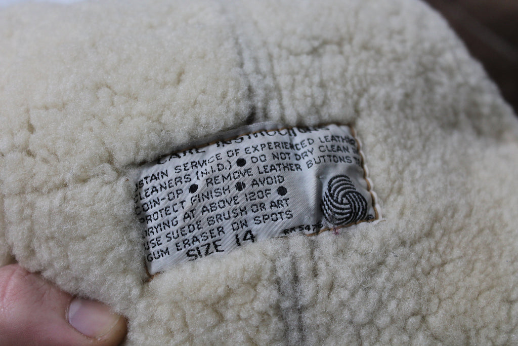 Vintage 1960s Shearling Long Coat