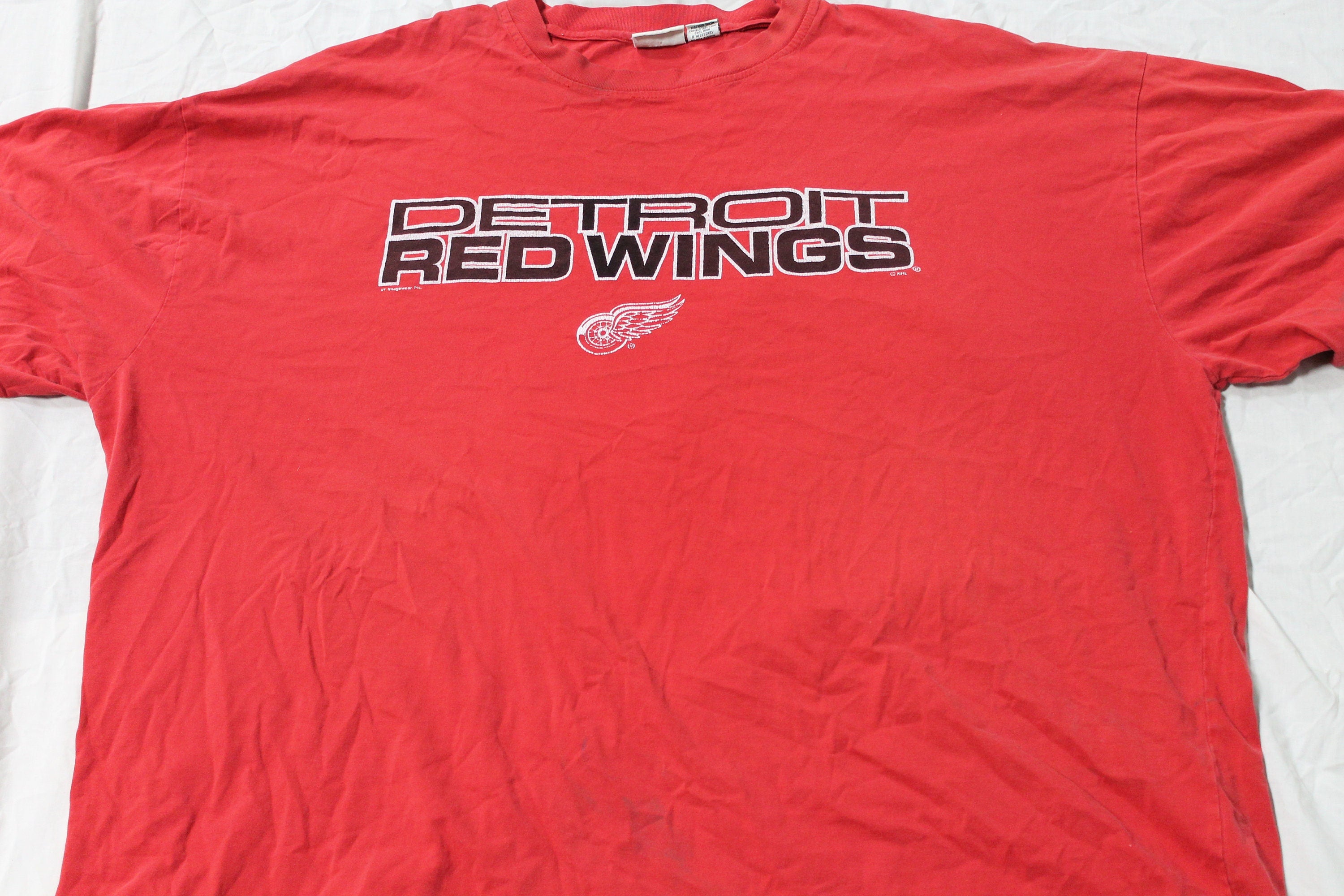 Vintage 1990s Detroit Red Wings NHL Hockey Graphic T Shirt