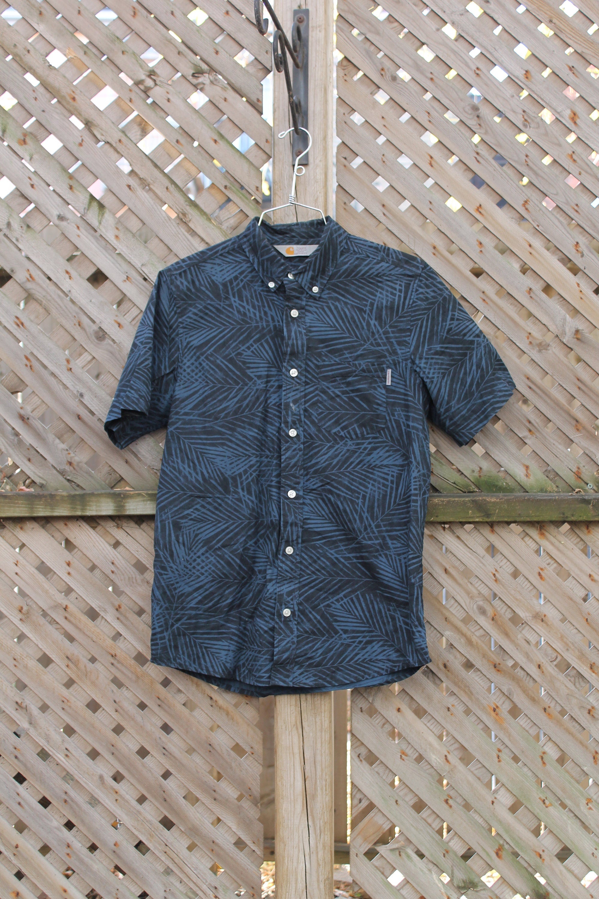 Vintage 1980s Carhartt Rugged Outdoor Wear Button Up Shirt