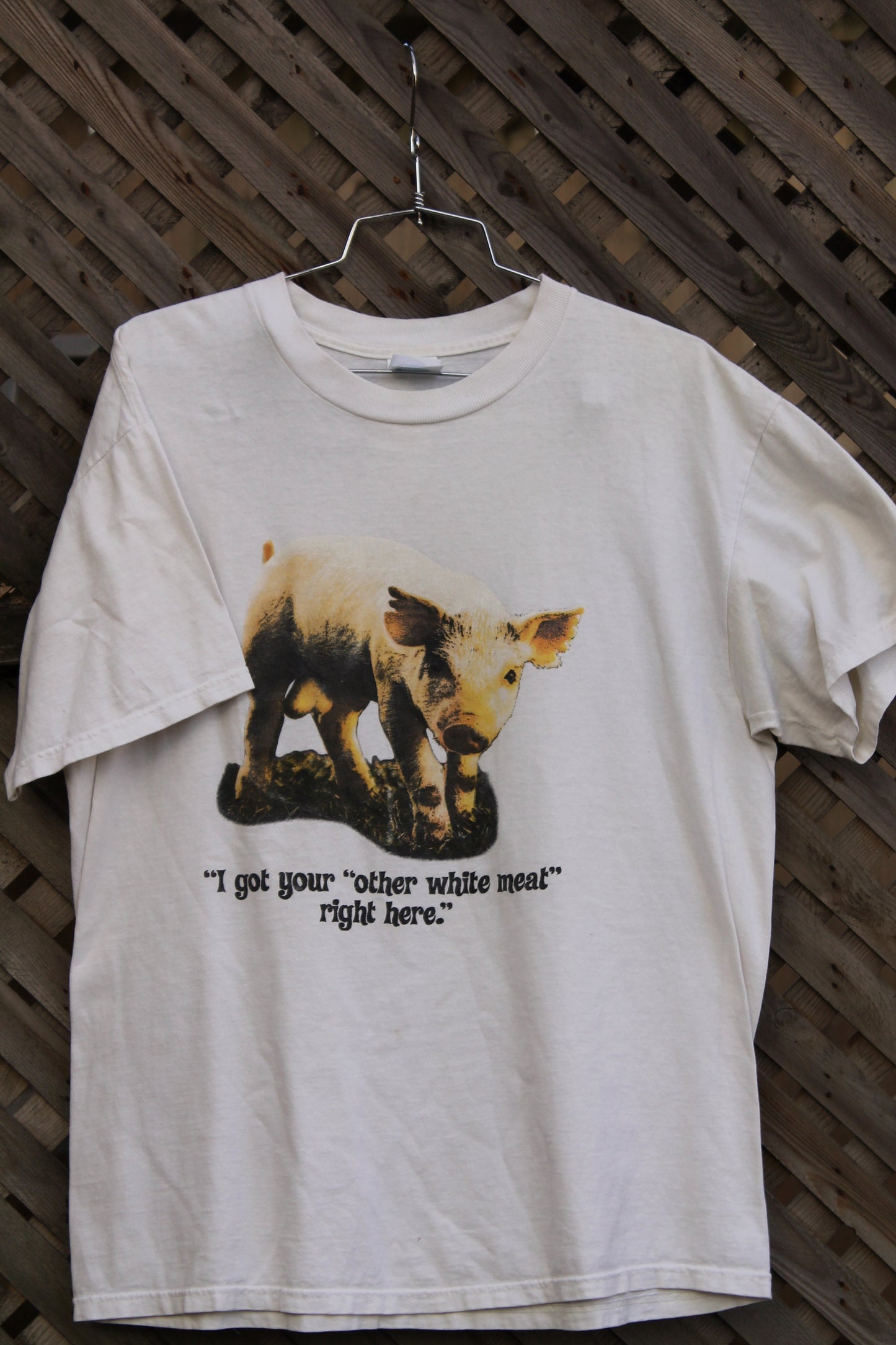 Vintage 1990s Pig Theme Graphic T Shirt