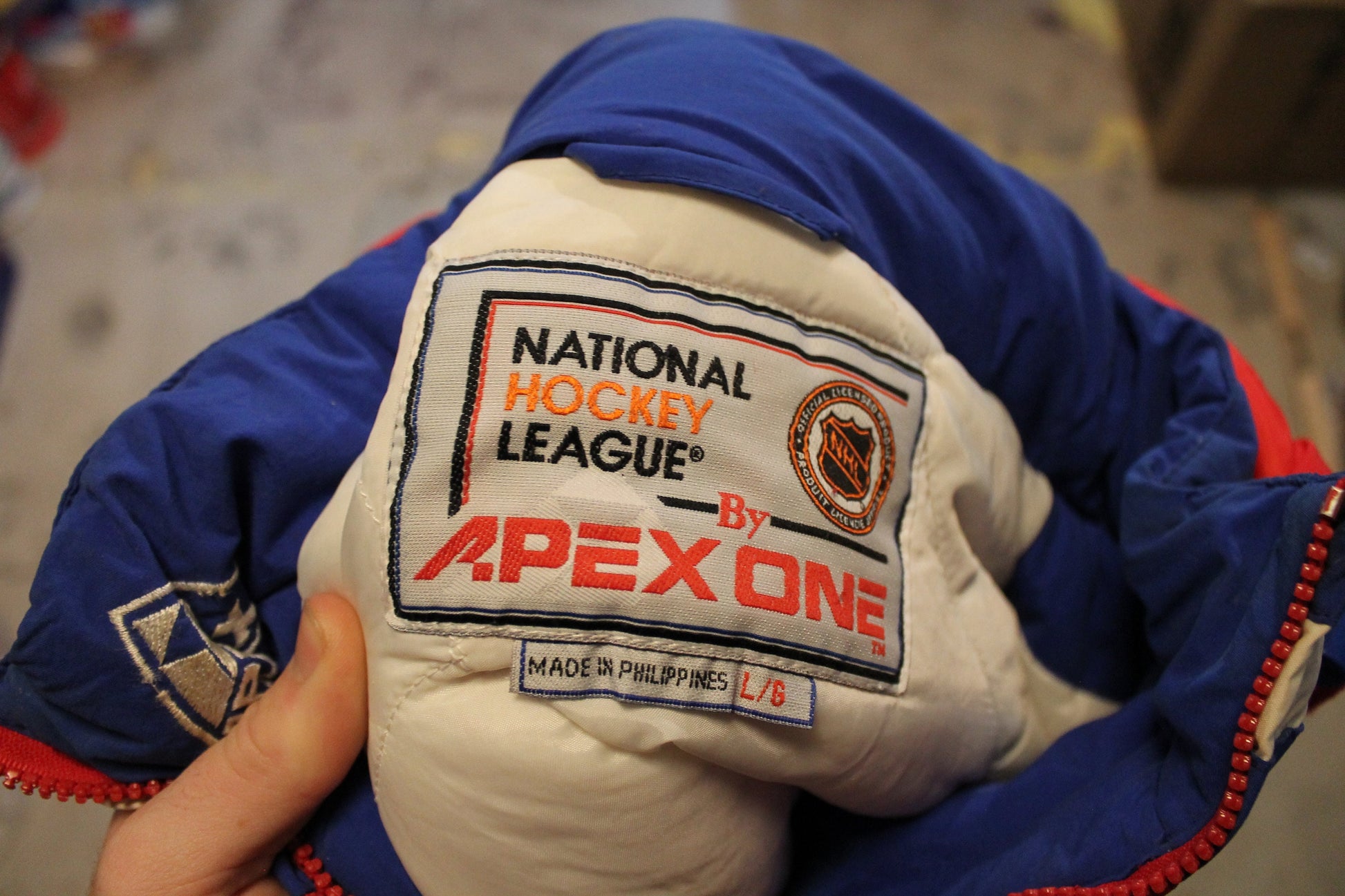 Vintage 1990s Montreal Canadiens NHL Apex One Quarter Zip Puffer Jacket