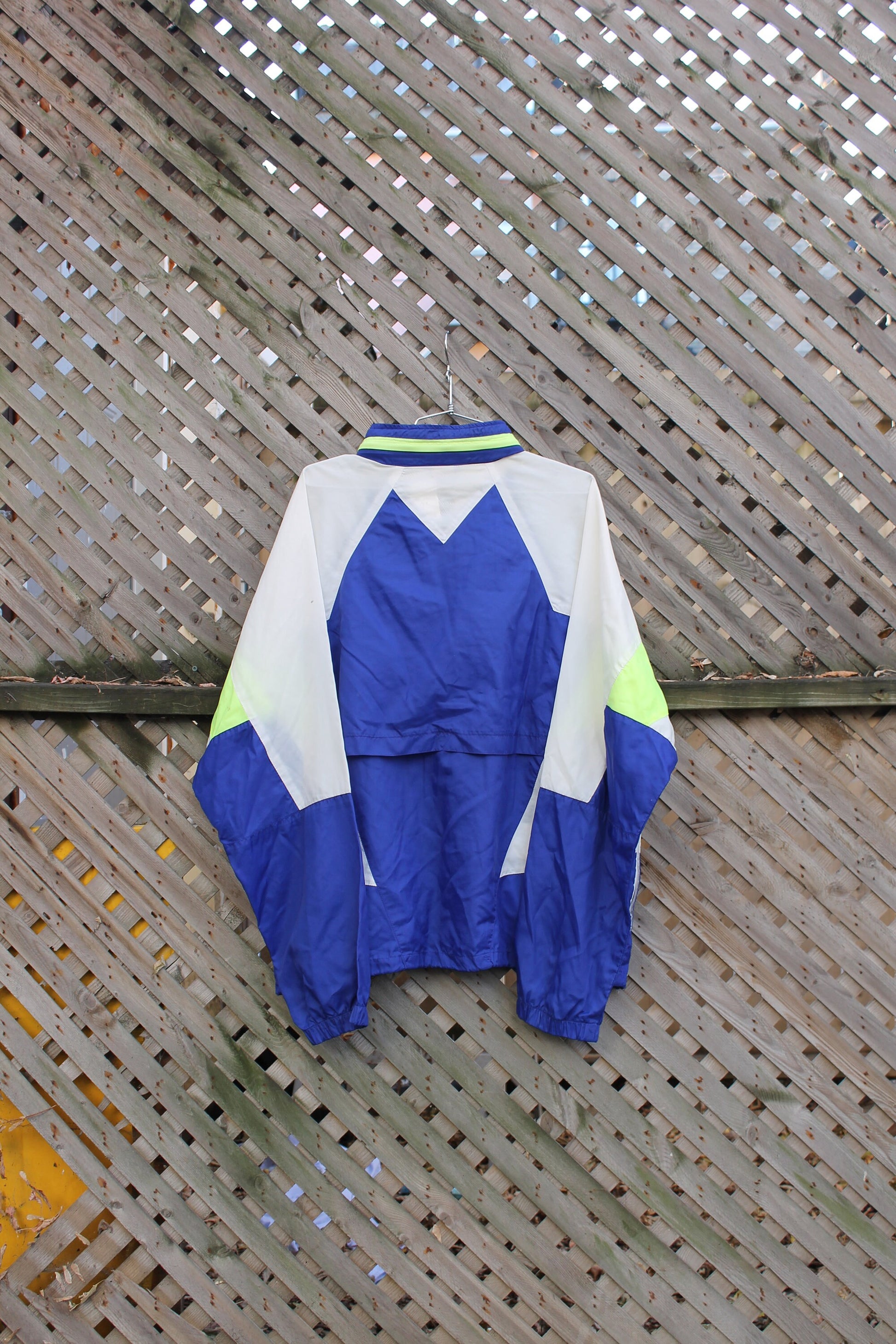 Vintage 1990s Nike Grey Tag Color Block Windbreaker Jacket