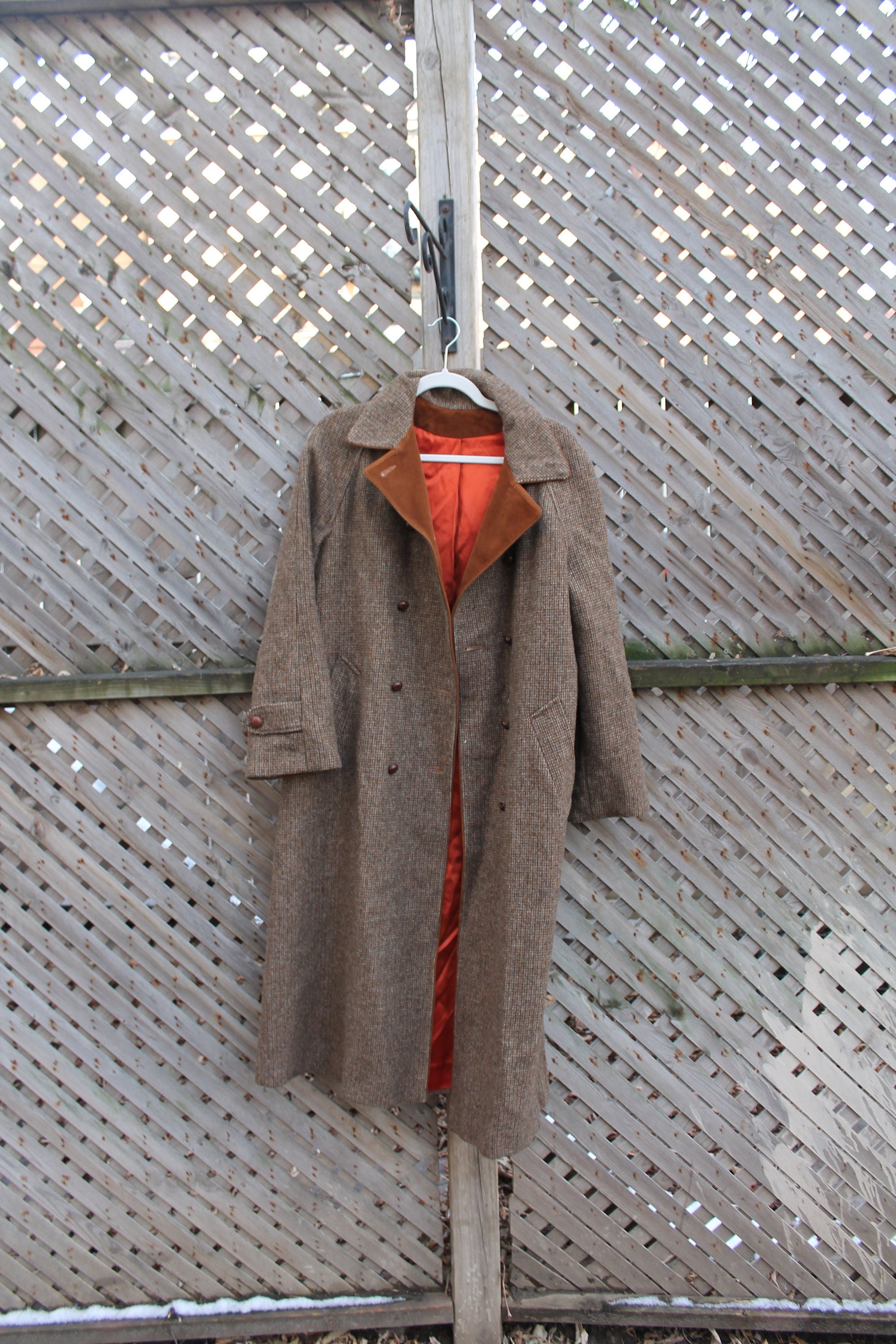 Vintage 1960s Hyde Park Pure Wool Full Length Jacket