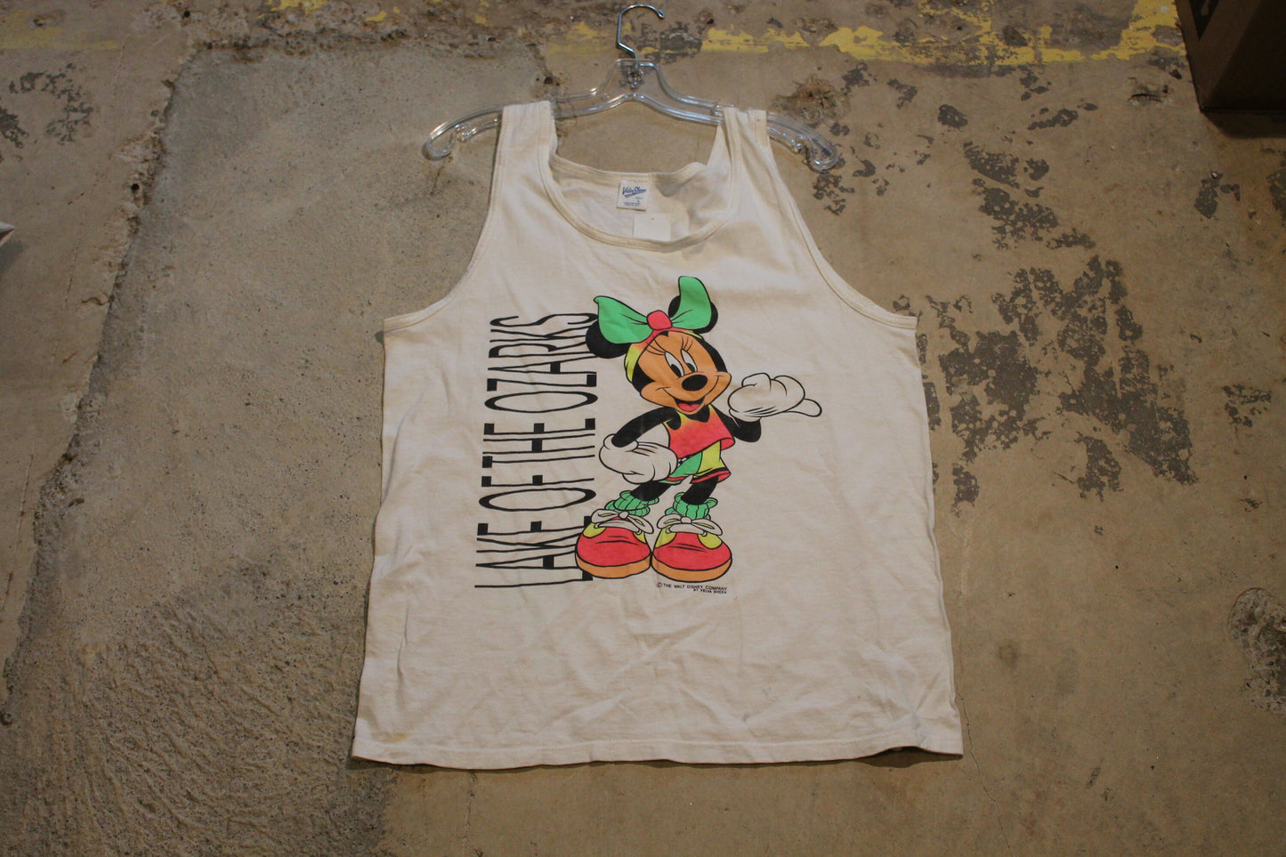 Vintage 1990s Lake Of The Ozarks Minnie Mouse Graphic Tank Top Shirt