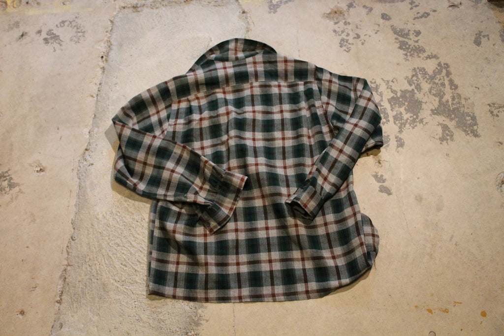 Vintage 1970s Cranbrook Wool Plaid Shirt