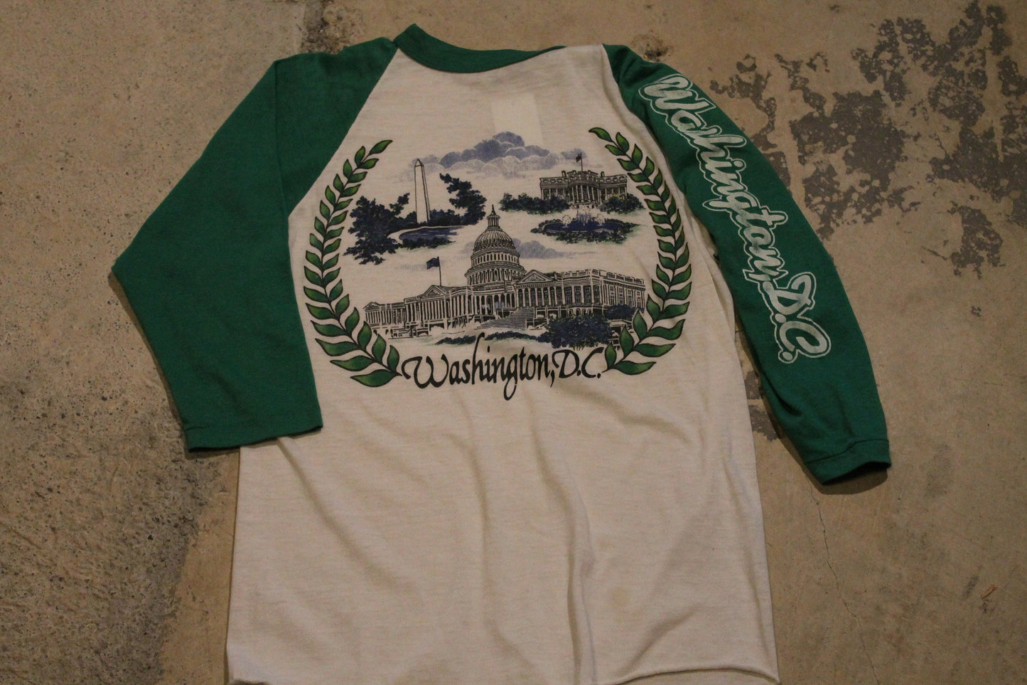 Vintage 1970s Washington DC Raglan T Shirt