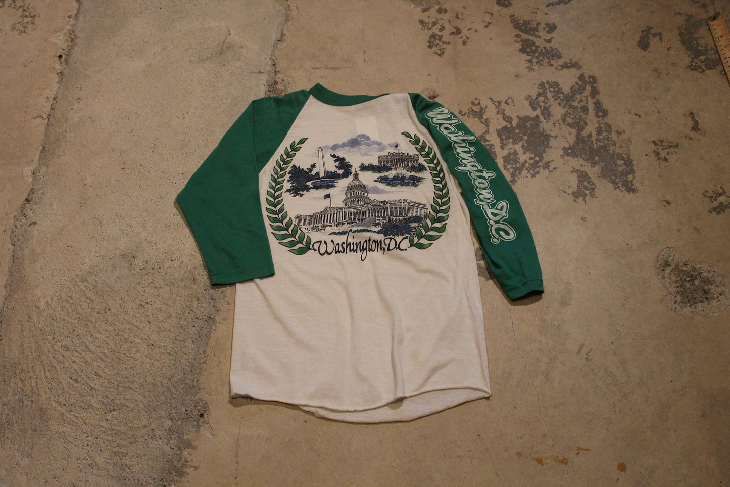 Vintage 1970s Washington DC Raglan T Shirt