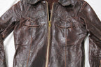 Vintage 1970s East West Musical Instruments Leather Motorcycle Jacket