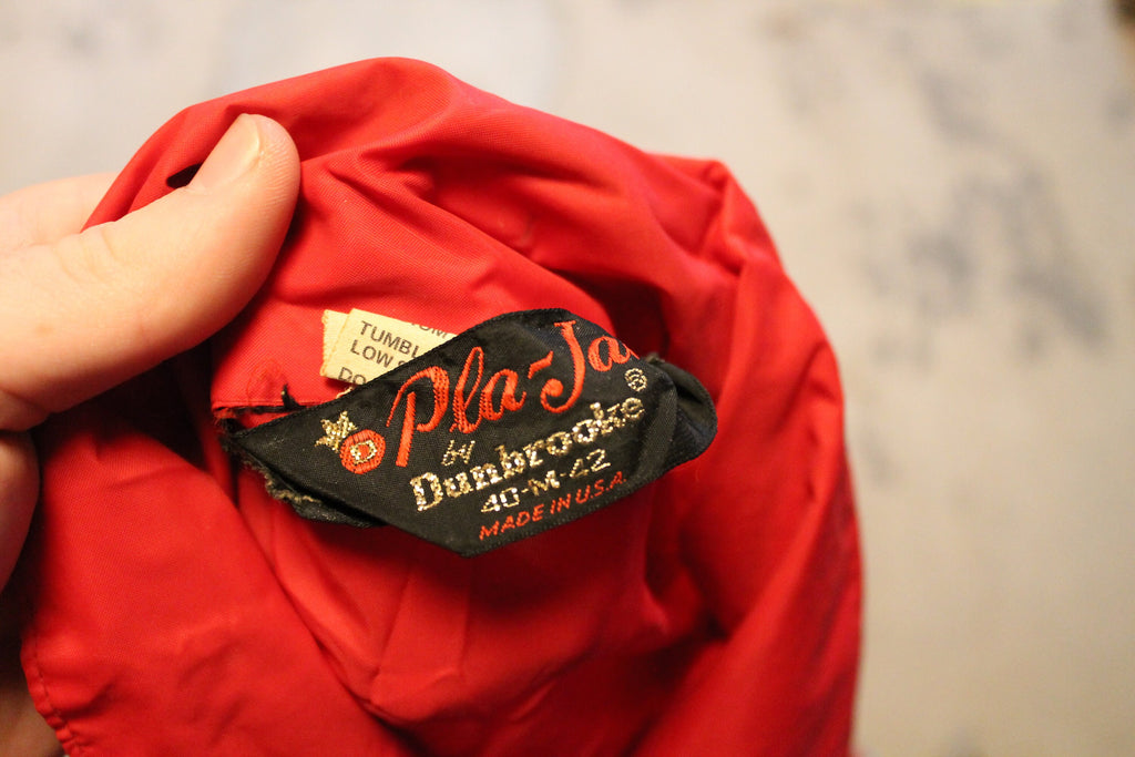 Vintage 1970s Western Embroidered Pla-Jac By Dunbrooke Windbreaker