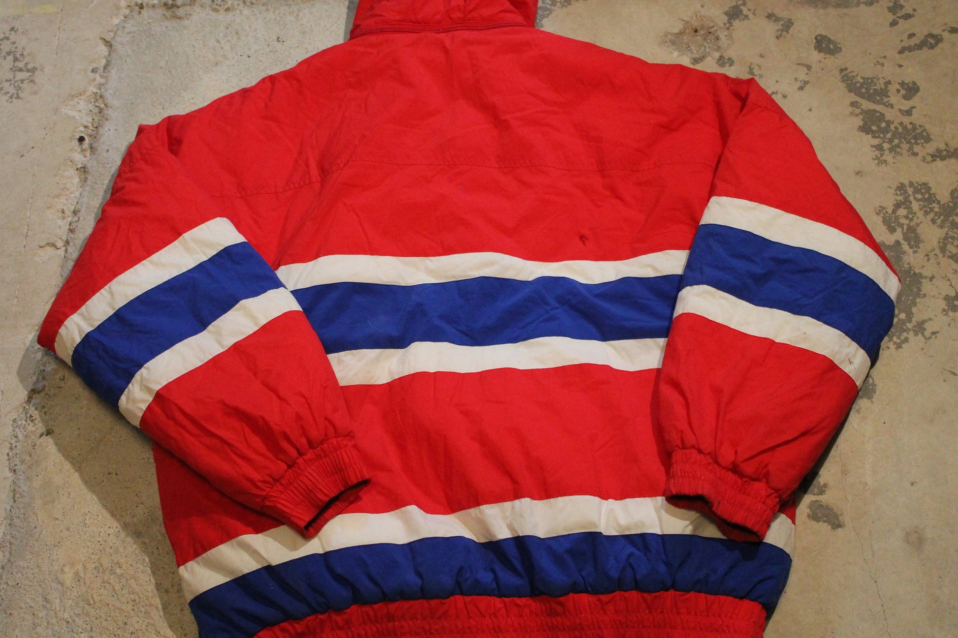 Vintage 1990s Montreal Canadiens NHL Apex One Quarter Zip Puffer Jacket