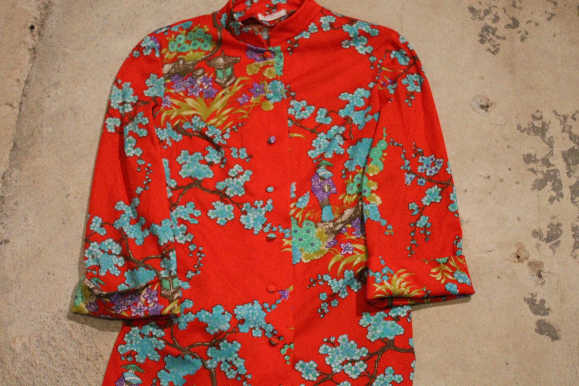 Vintage 1970s Japanese Button Up Shirt