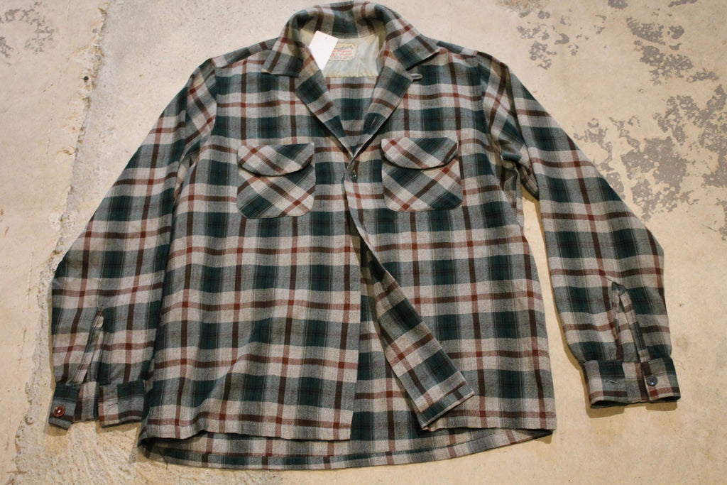 Vintage 1970s Cranbrook Wool Plaid Shirt