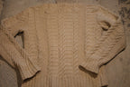 Vintage 1990s 3D Cable Knit Crewneck Sweater