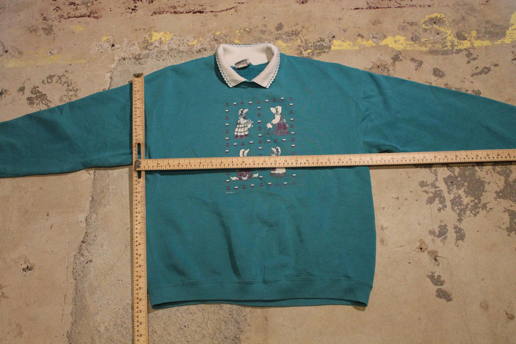 Vintage 1990s Nutmeg Lady Collared Sweatshirt