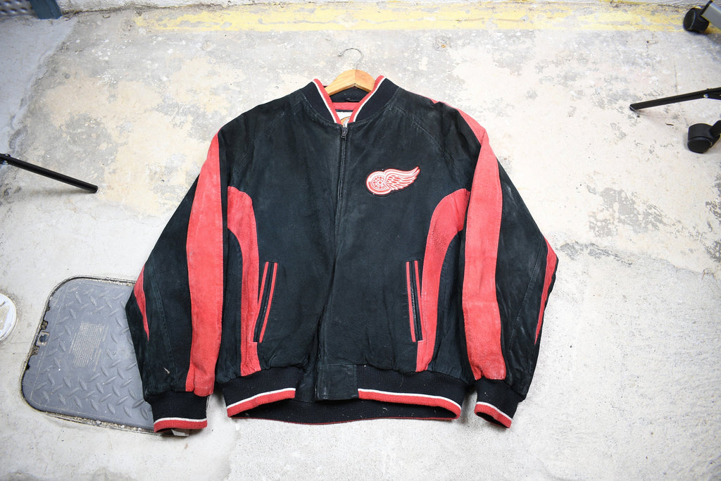 Vintage 1990s Detroit Red Wings NHL 90s Bomber Jacket