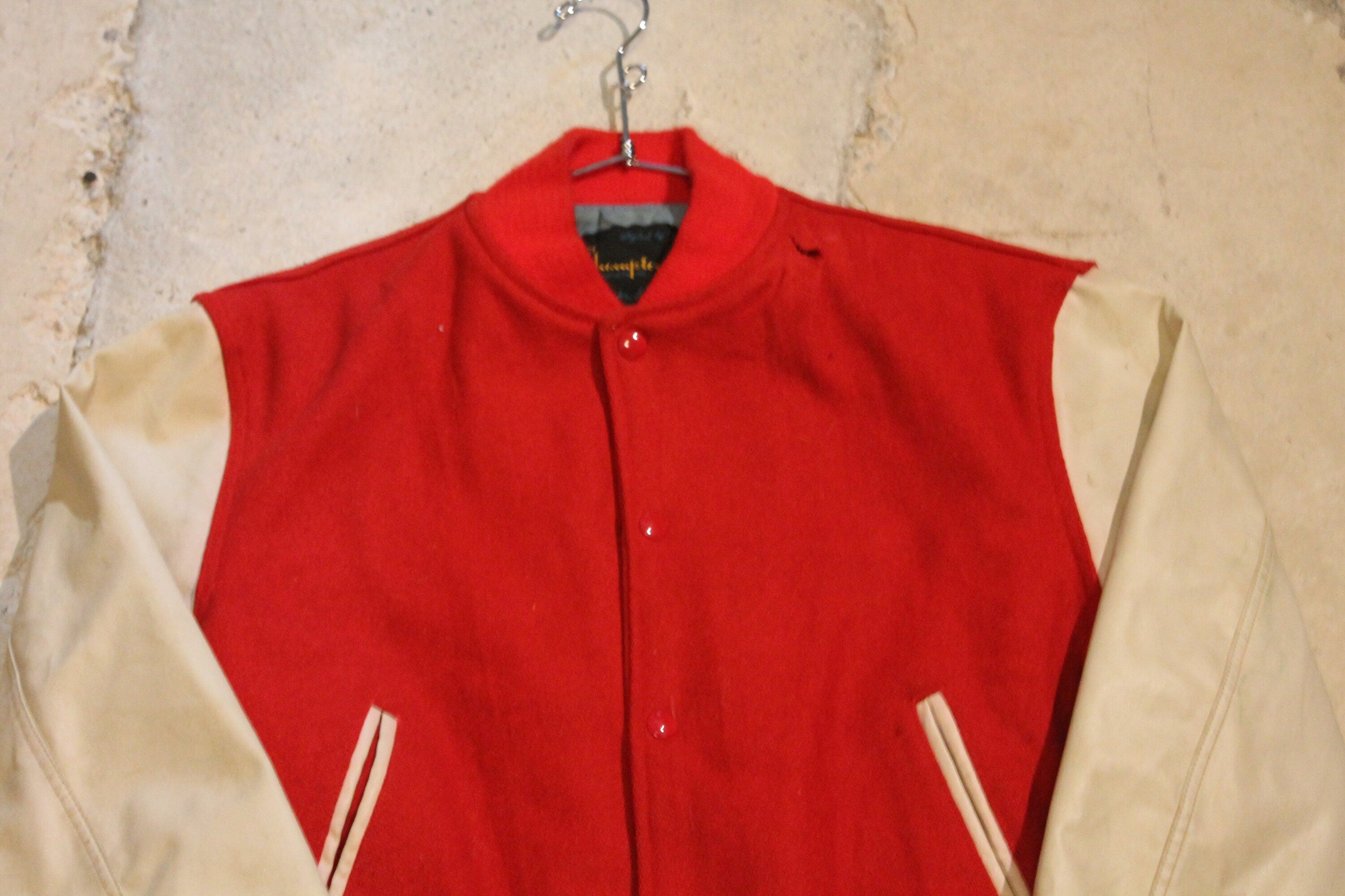 Vintage 1960s Champion Wool & Leather Varsity Style
