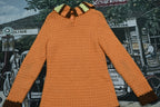 Vintage 1960s Knit Mod Dress