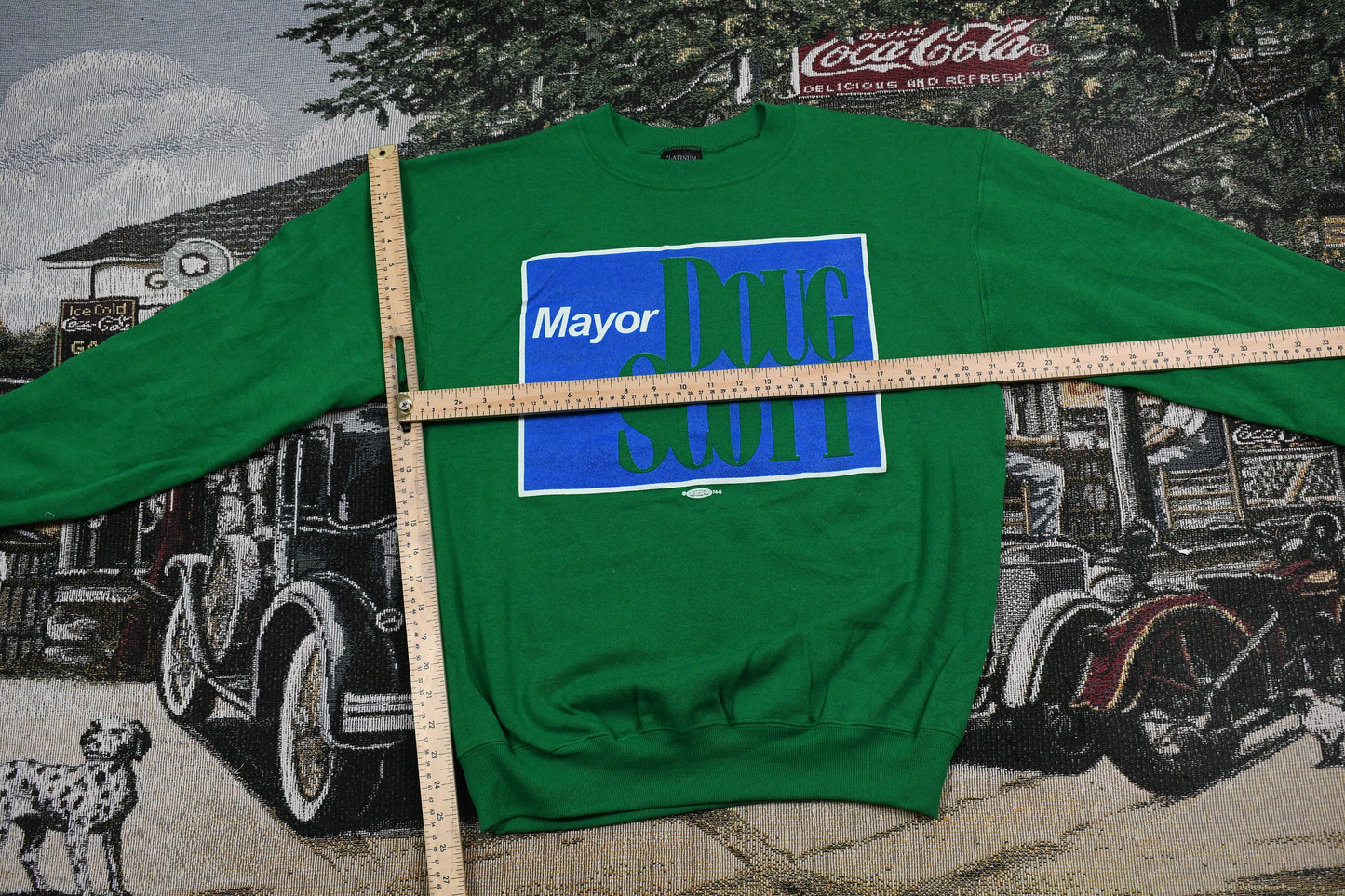 Vintage 1990s Mayor Doug Scott Promotional Crewneck / Mayor Doug Scott Screen Print / Vintage Sweatshirt / Platinum Sweats / Made In USA