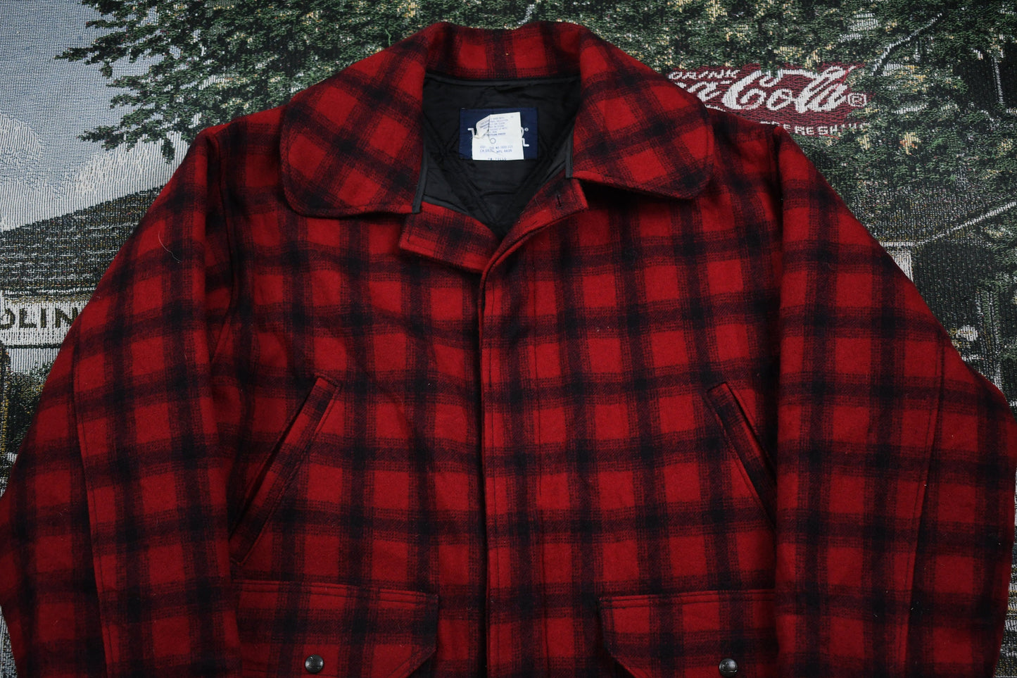 Vintage 1980s Woolrich Buffalo Plaid Hunting Jacket