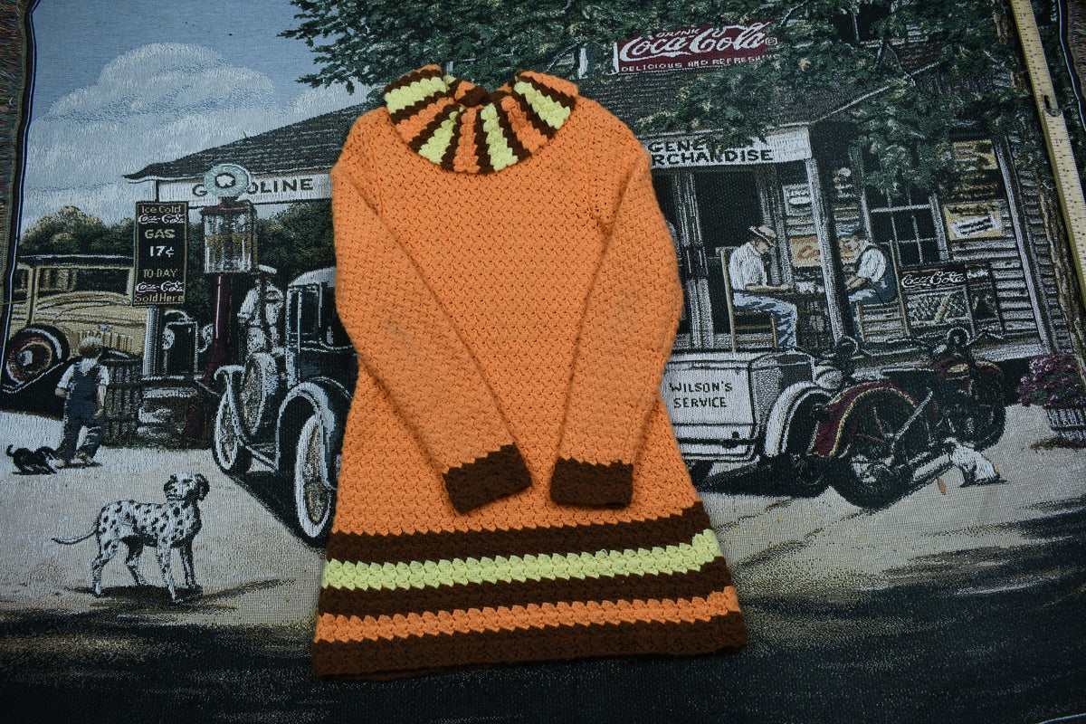 Vintage 1960s Knit Mod Dress