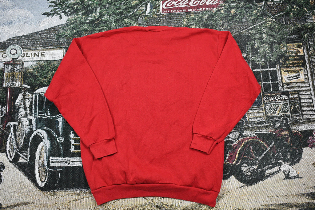Vintage 1990s Looney Tunes Christmas Sweater , 90s Holiday Crewneck , Winter Wear , Festive Graphic Print , Tweety Bird , Made In USA