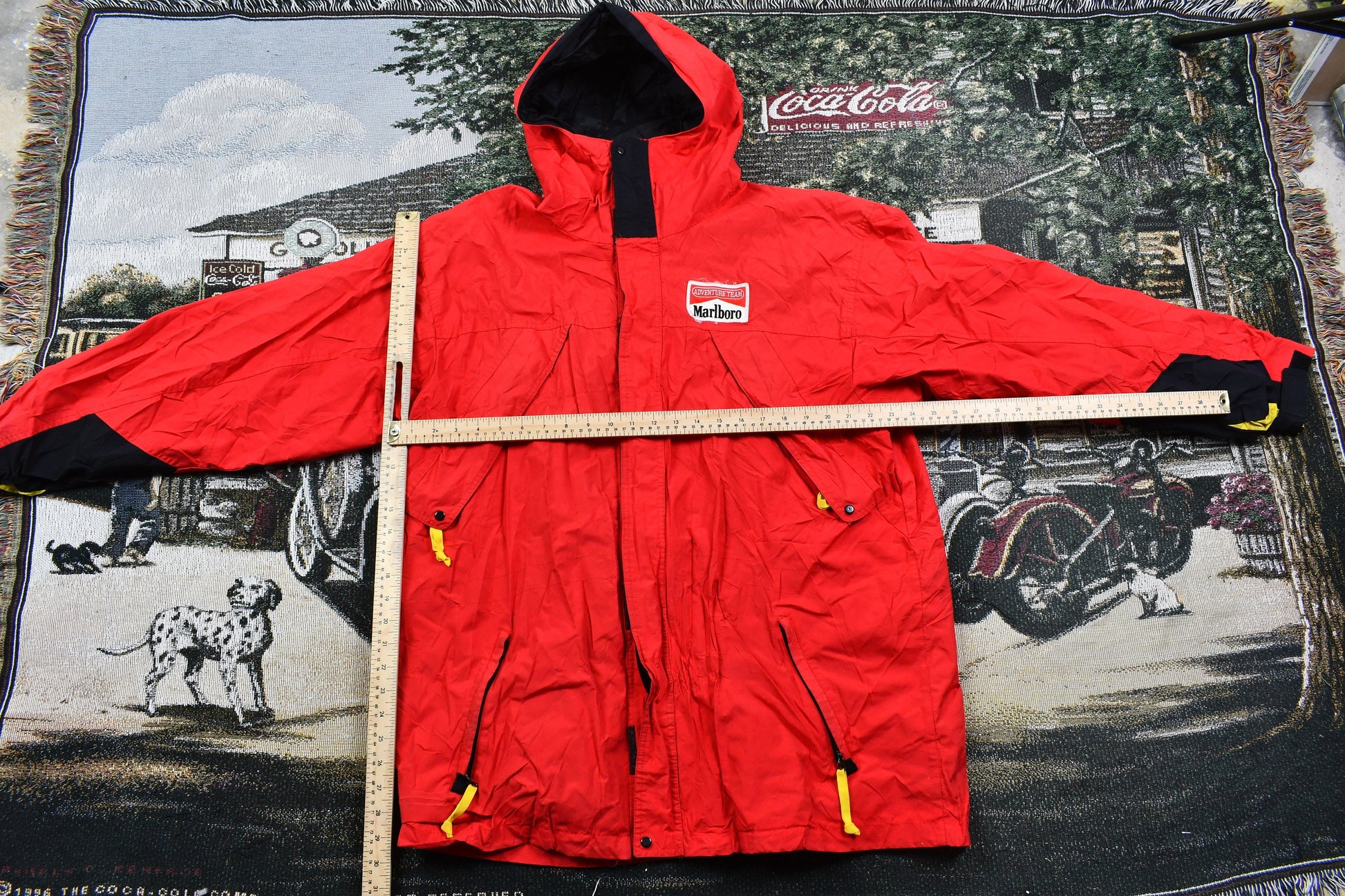 Vintage 1990s Marlboro Adventure Team Nylon Windbreaker Shell Jacket