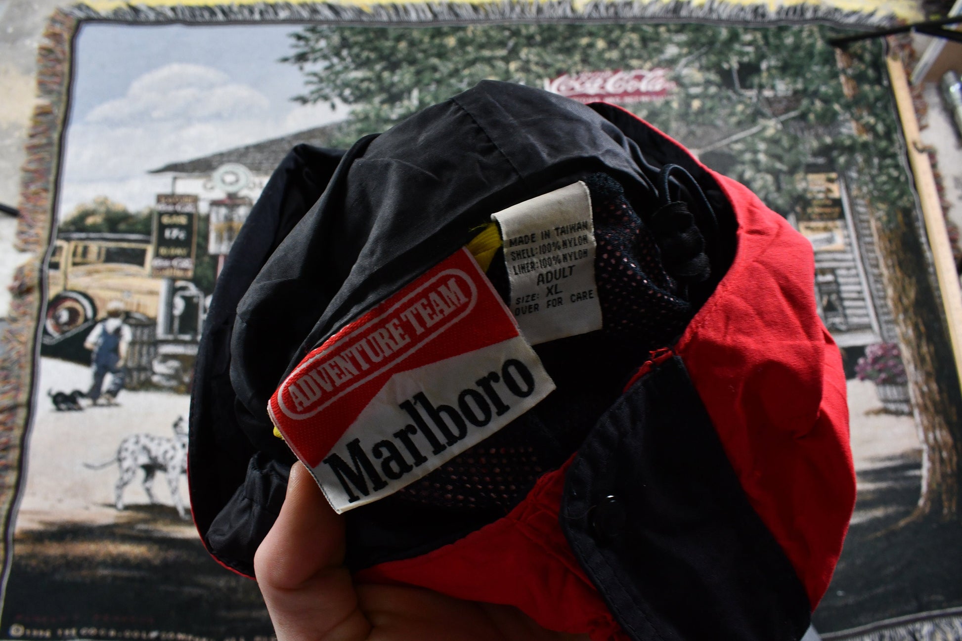 Vintage 1990s Marlboro Adventure Team Nylon Windbreaker Shell Jacket