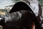 Vintage 1970s Genuine Leather Lined Overcoat