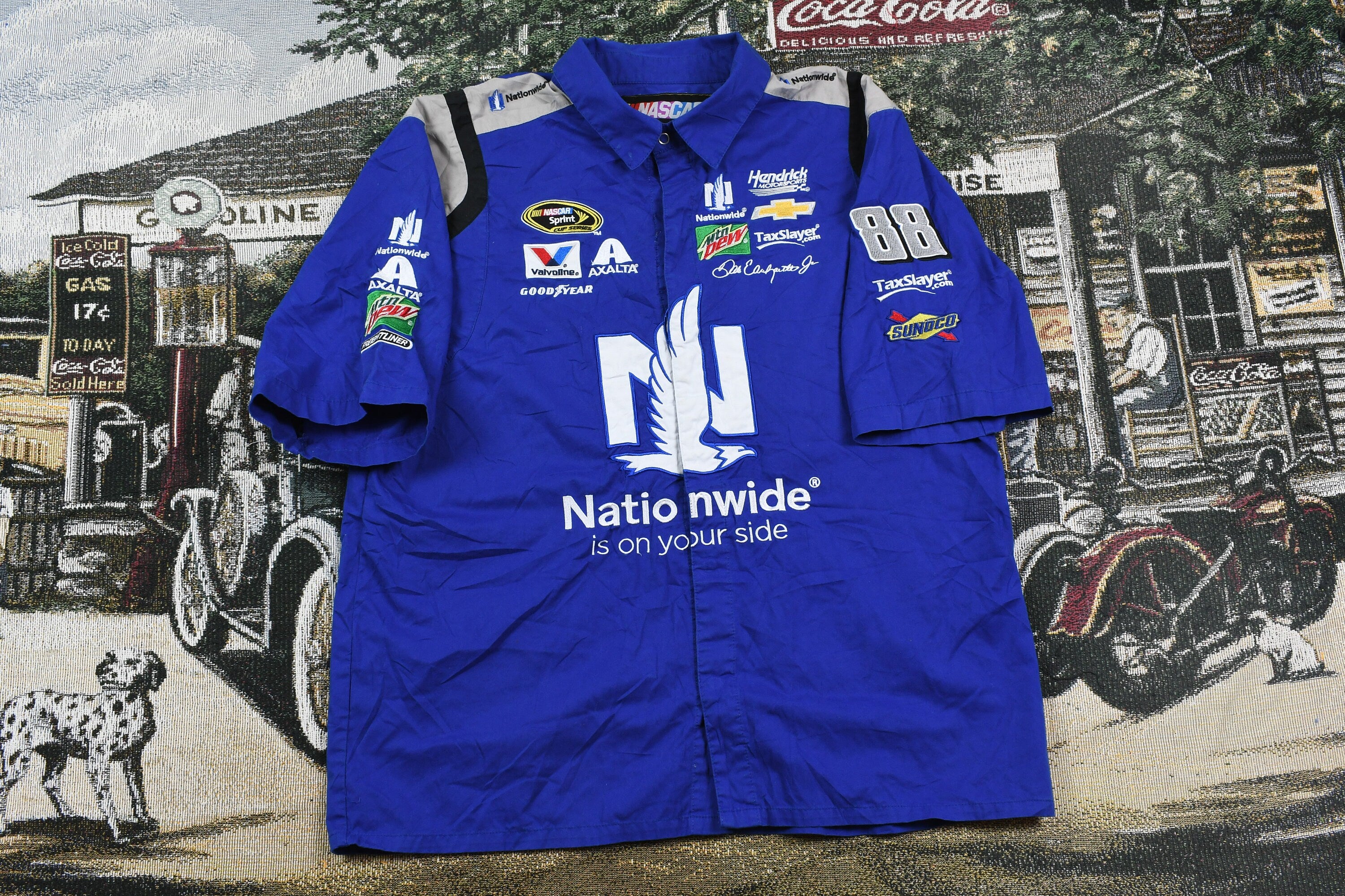 Vintage 1990s Dale Earnhardt Jr NASCAR Pit Crew Shirt