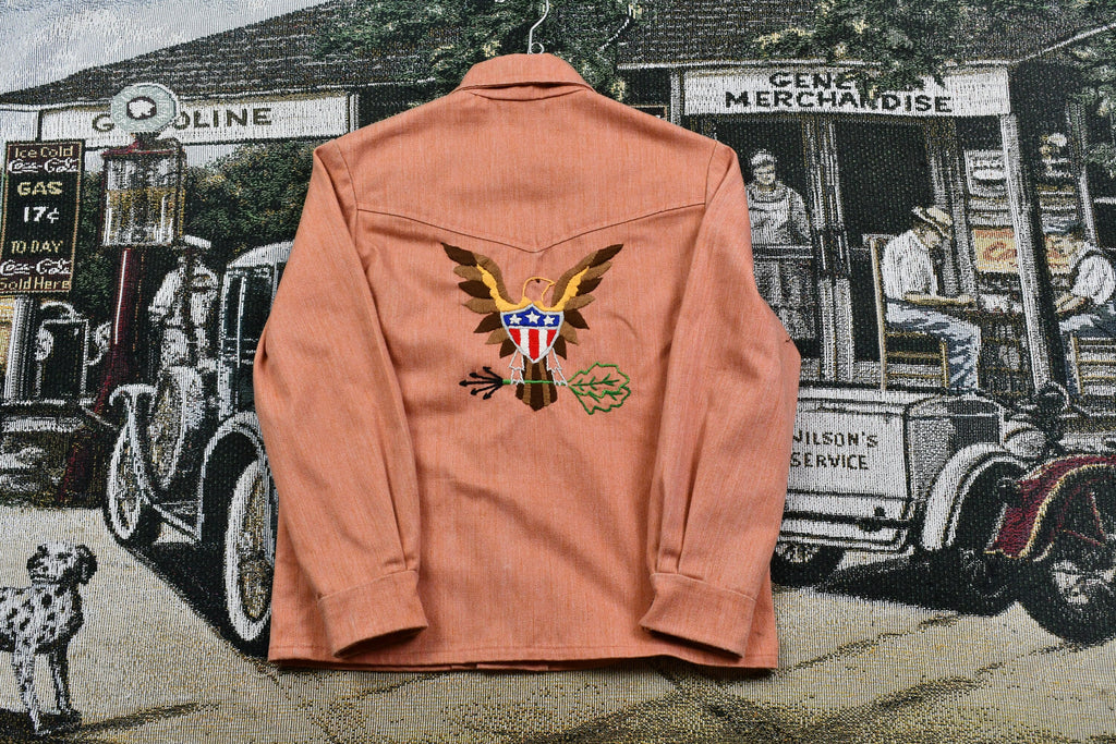 Vintage 1960s Embroidered Denim Western Style Jacket