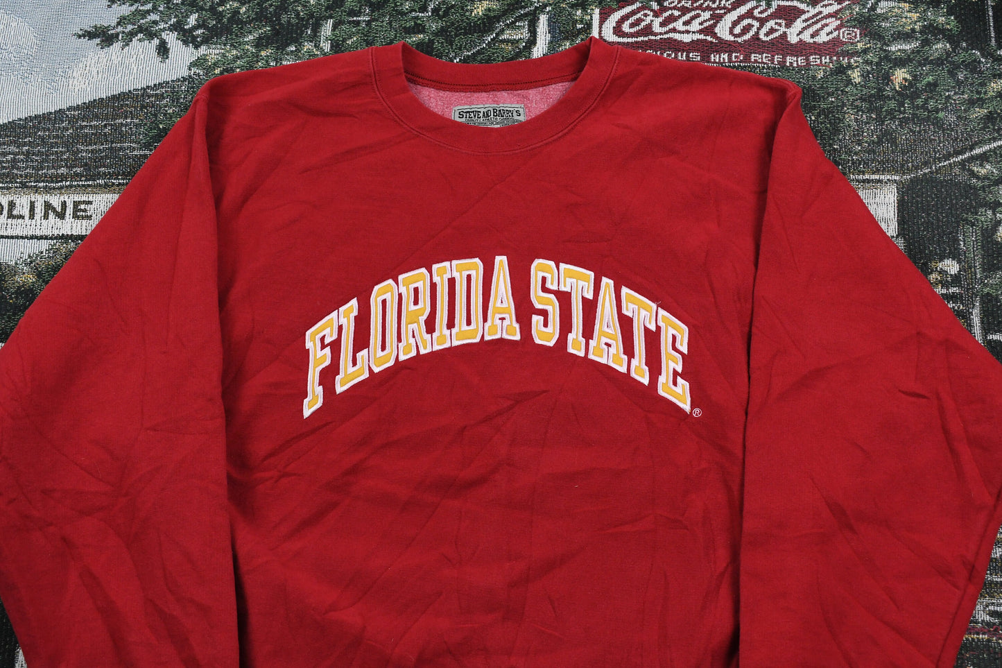 Vintage 1990s Florida State University Sportswear Graphic / 90s Crewneck / Varsity Sweater / NCAA / Steve & Barry's Pullover Sweatshirt