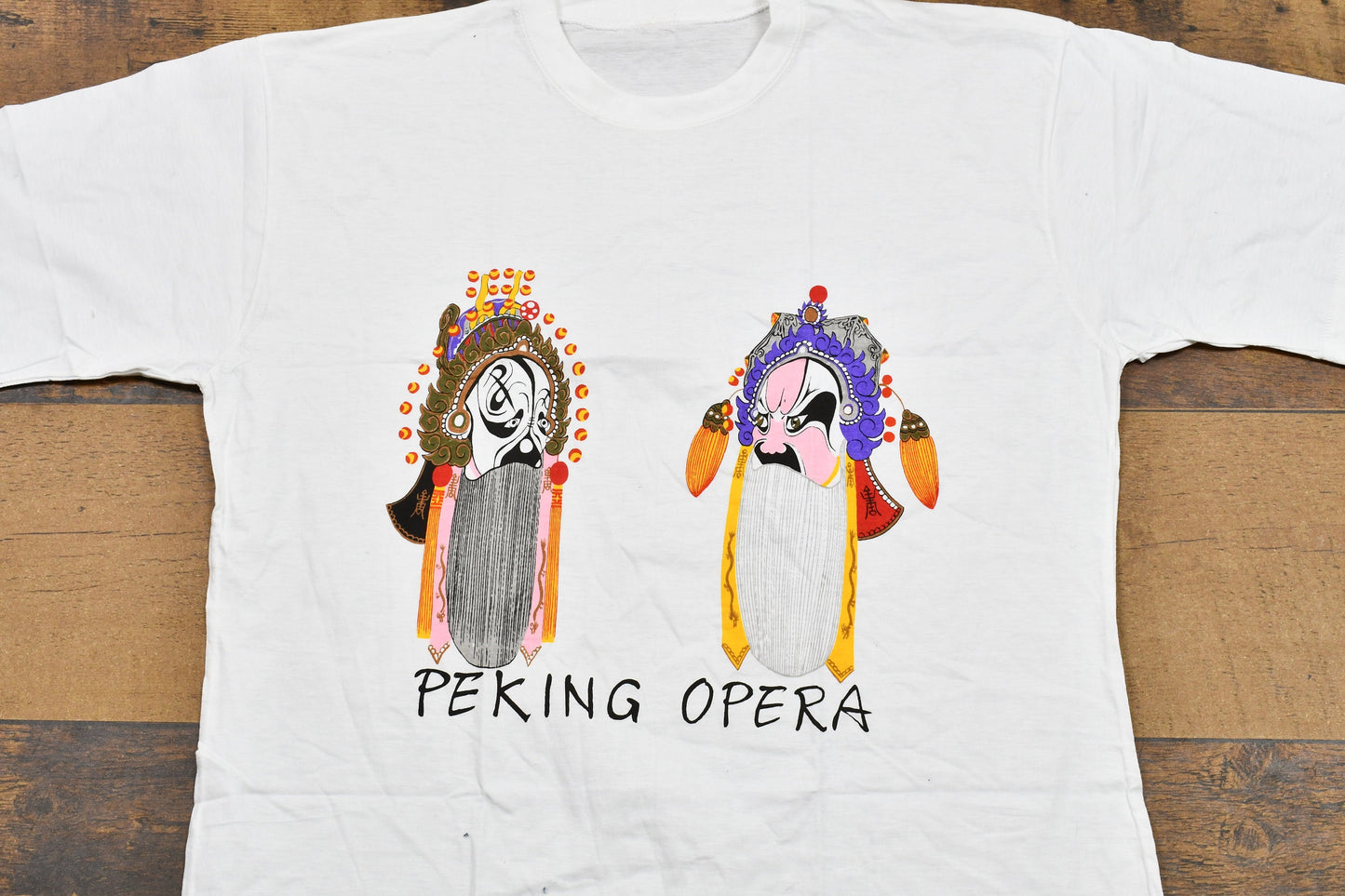 Vintage 1990s Peking Opera Vintage Single Stitch T-Shirt / Chinese Theater / 80s / 90s / Streetwear / Retro Style / Entertainment