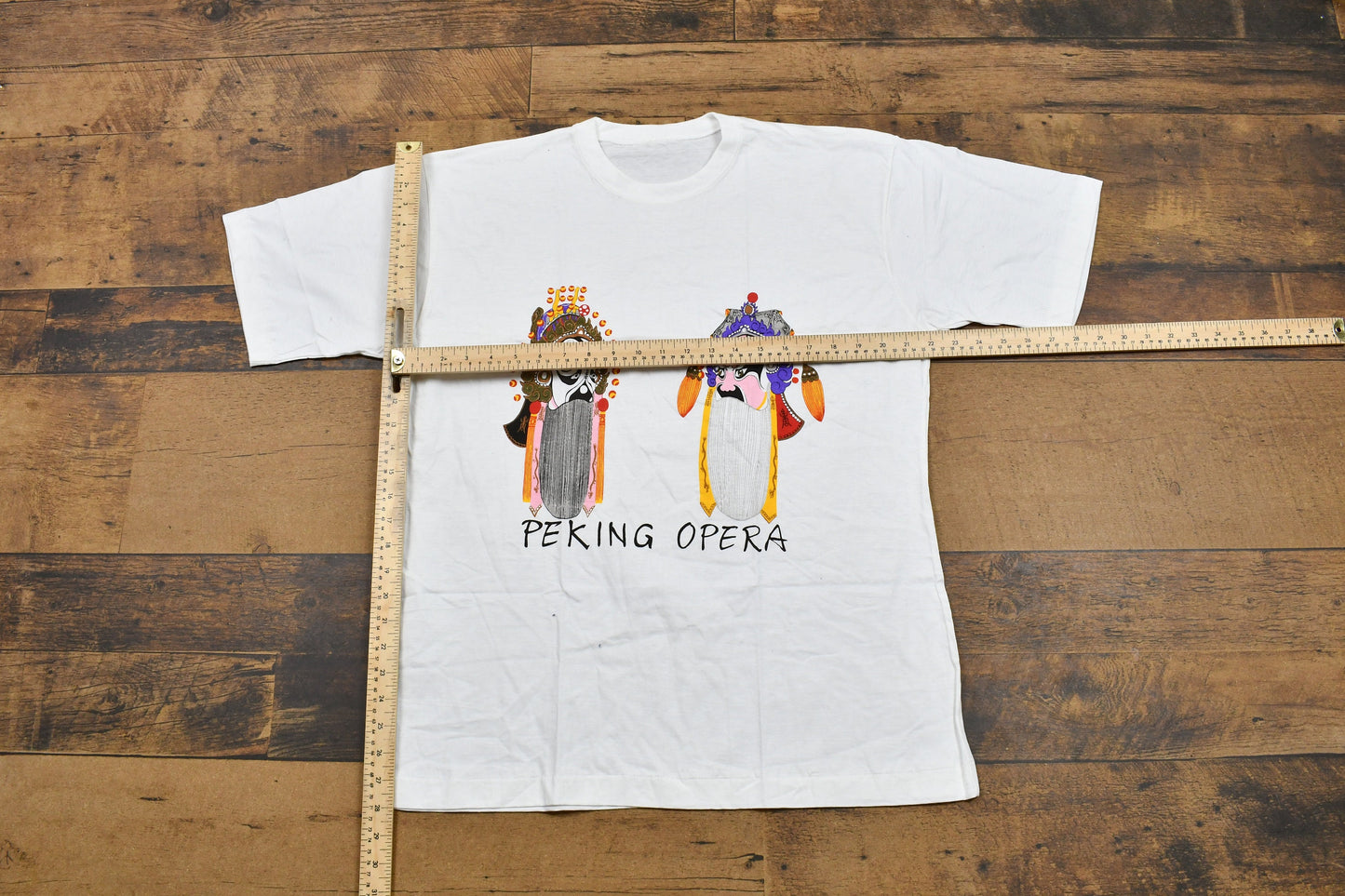 Vintage 1990s Peking Opera Vintage Single Stitch T-Shirt / Chinese Theater / 80s / 90s / Streetwear / Retro Style / Entertainment